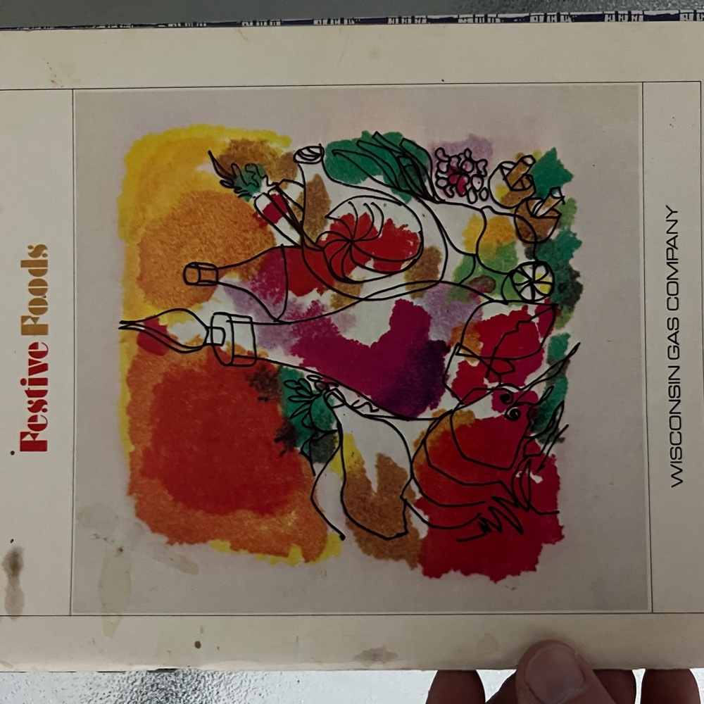 1970s Wisconsin Gas Company Christmas Cookbook